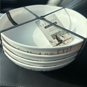 Rae Dunn melamine dinner bowls
